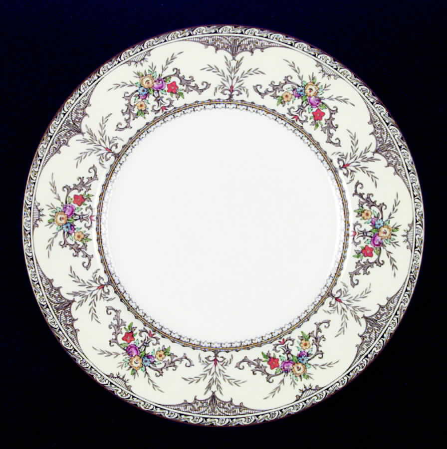 Chatham Brown Ivory Dinner Plate by Minton-1