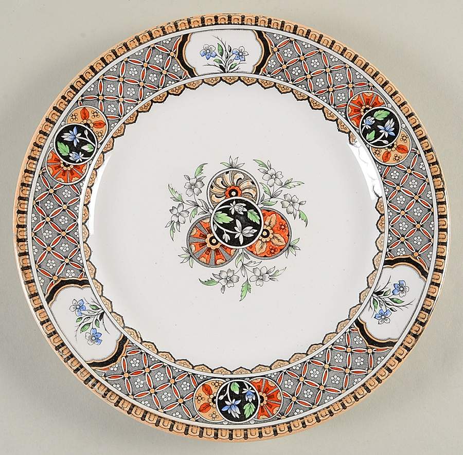 Chinese Diaper Luncheon Plate by Minton-1