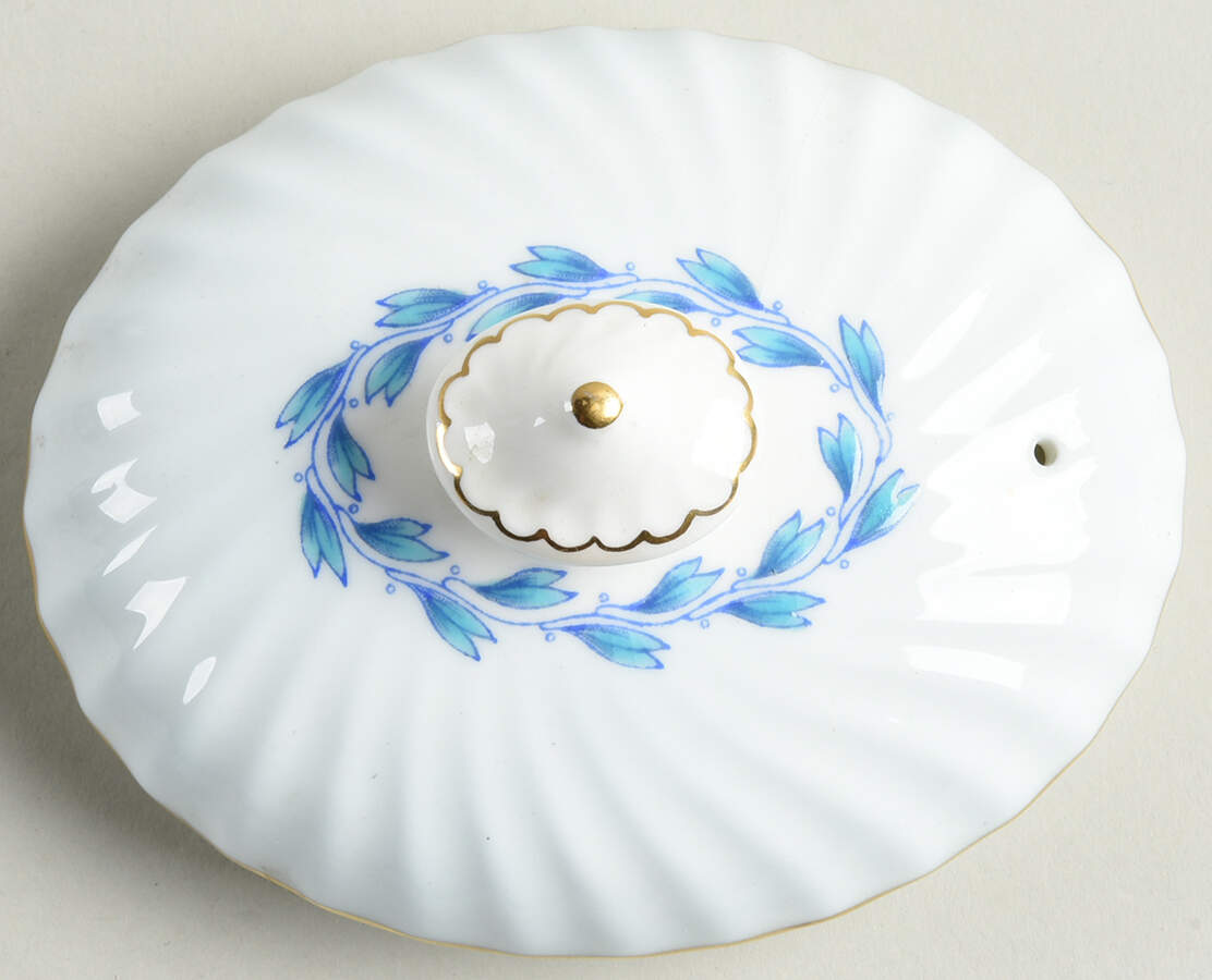 Cheviot Blue Lid for Teapot by Minton-1