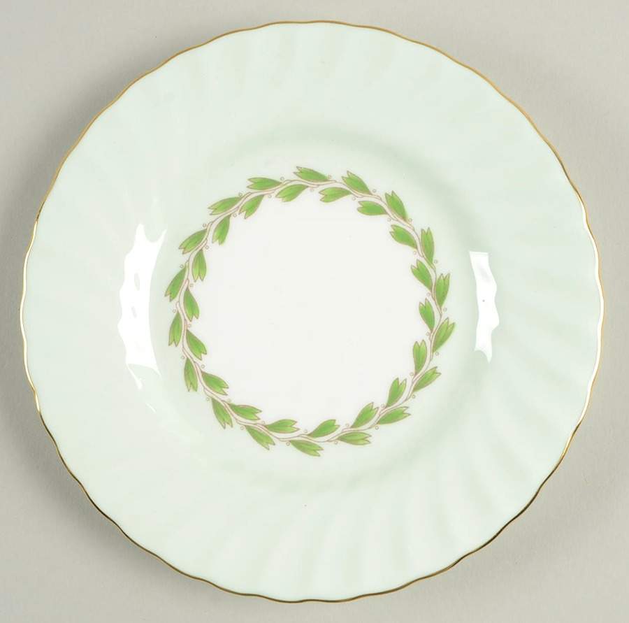 Cheviot Green Bread & Butter Plate by Minton-1