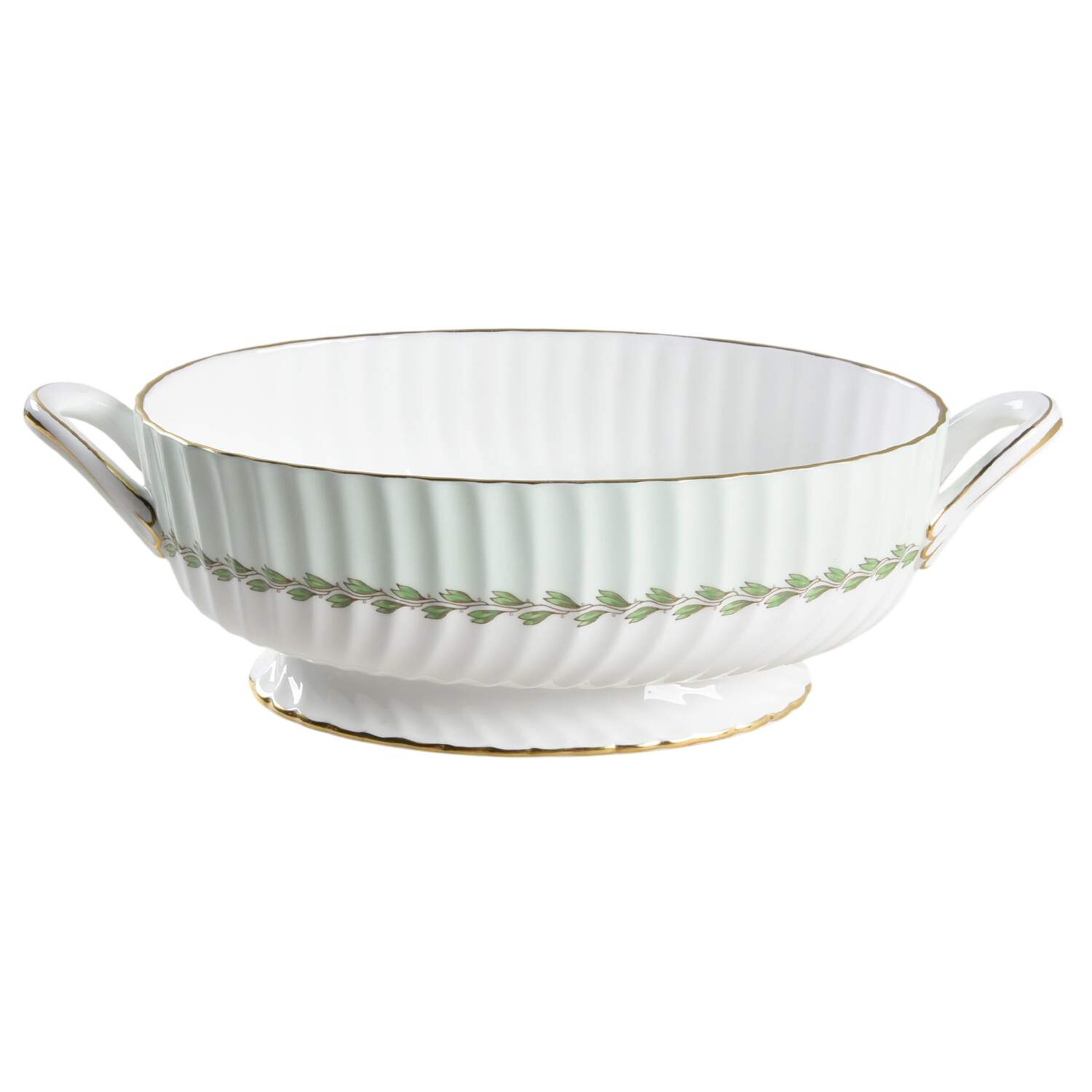 Cheviot Green Tureen No Lid by Minton-1