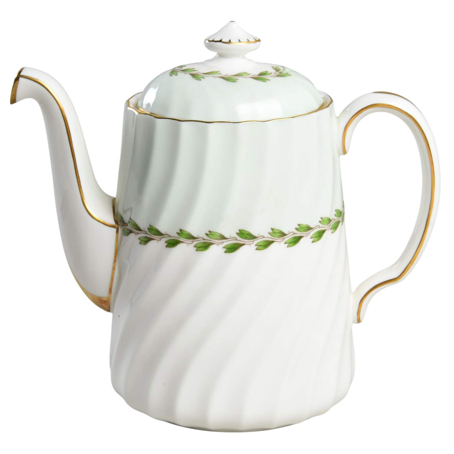 Cheviot Green Small Coffee Pot & Lid by Minton-1
