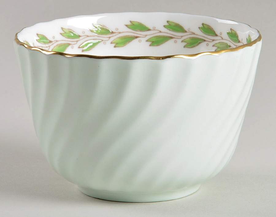 Cheviot Green Mini Open Sugar Bowl by Minton-1