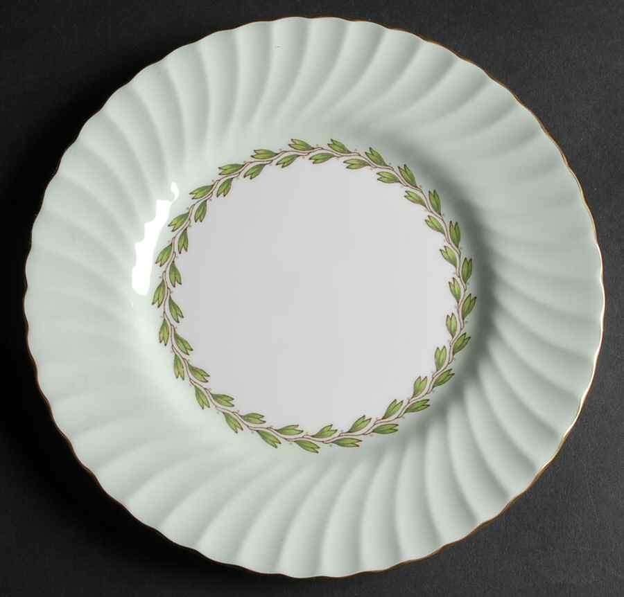 Cheviot Green Luncheon Plate by Minton-1
