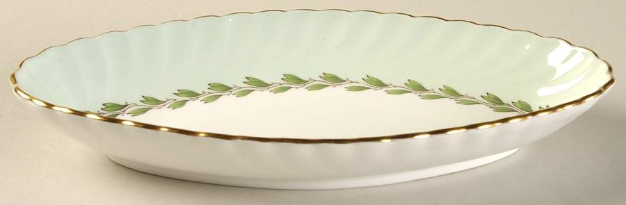 Cheviot Green Pickle Dish by Minton-1