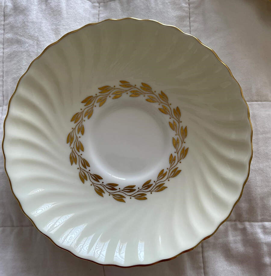 Cheviot Gold Saucer by Minton-1