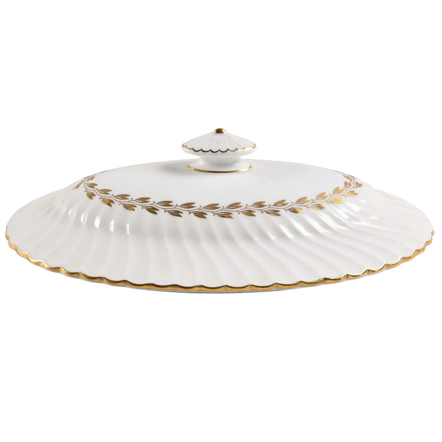 Cheviot Gold Lid for Oval Vegetable by Minton-1