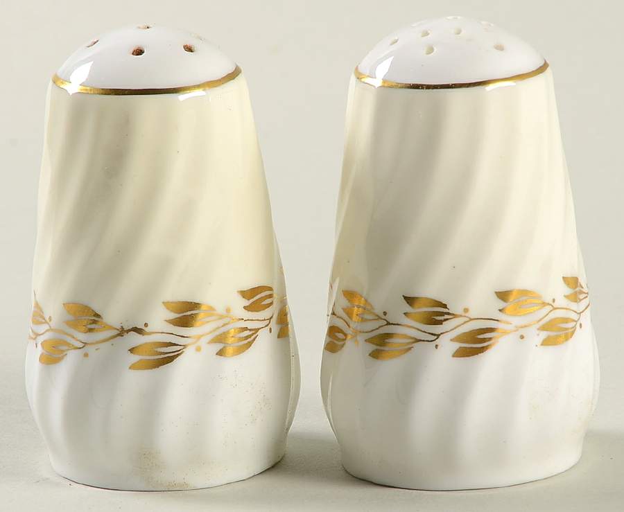Cheviot Gold Salt & Pepper Set by Minton-1