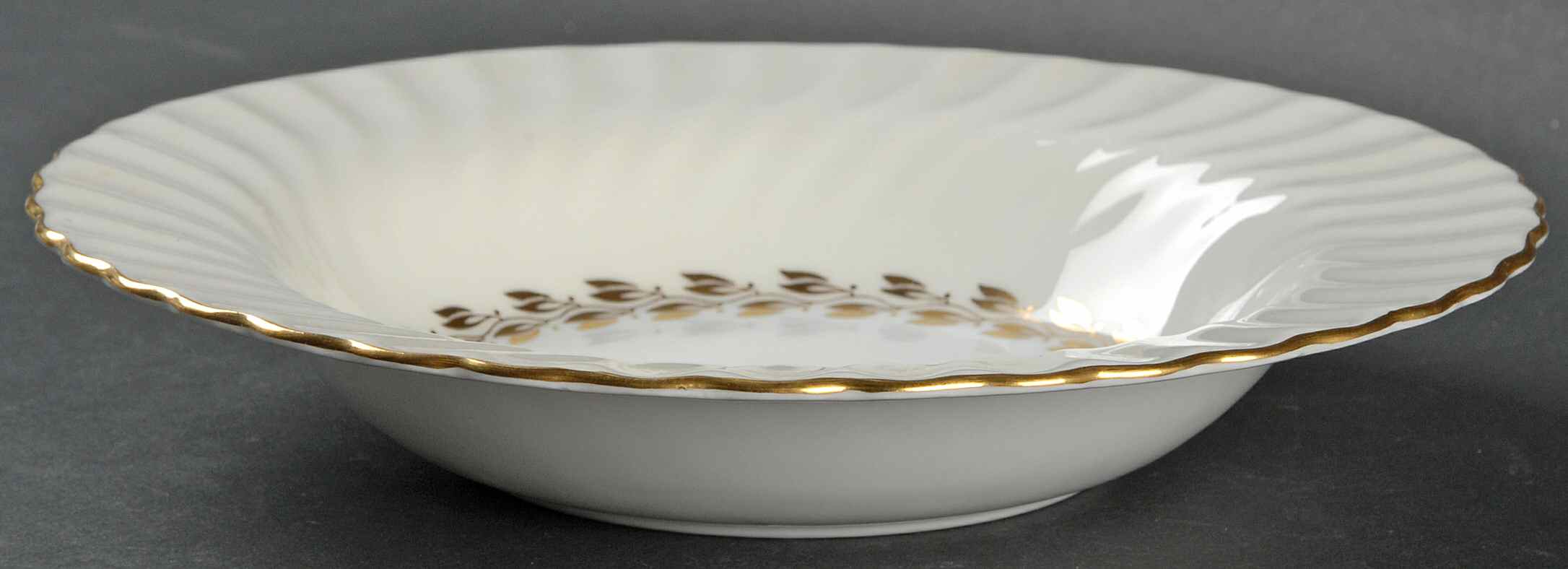 Cheviot Gold Rim Soup Bowl by Minton-1