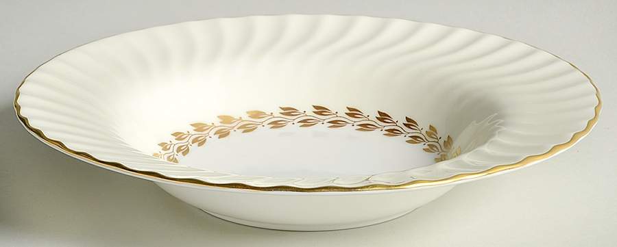 Cheviot Gold Large Rim Soup Bowl by Minton-1