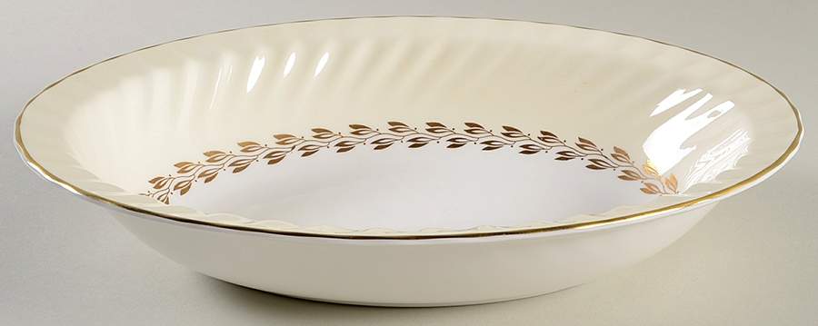 Cheviot Gold 11" Oval Vegetable Bowl by Minton-1