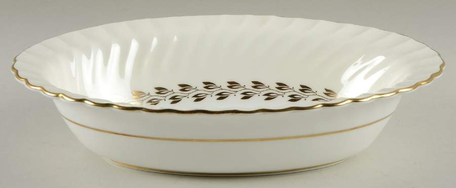 Cheviot Gold 10" Oval Vegetable Bowl by Minton-1