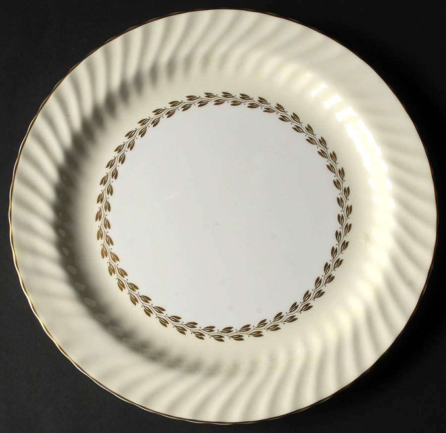 Cheviot Gold 13" Chop Plate (Round Platter) by Minton-1