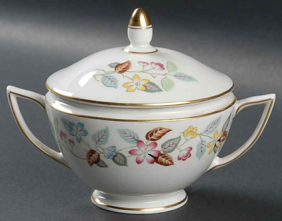 Cherrydown Sugar Bowl & Lid by Minton-1