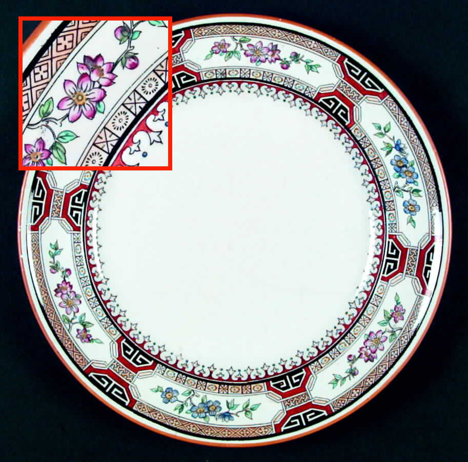 Chinese Key Dinner Plate by Minton-1
