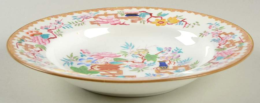Chinese Tree (Smooth) Rim Soup Bowl by Minton-1