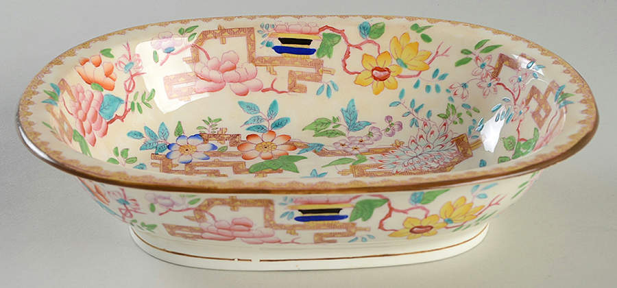 Chinese Tree (Smooth) 8" Oval Vegetable Bowl by Minton-1