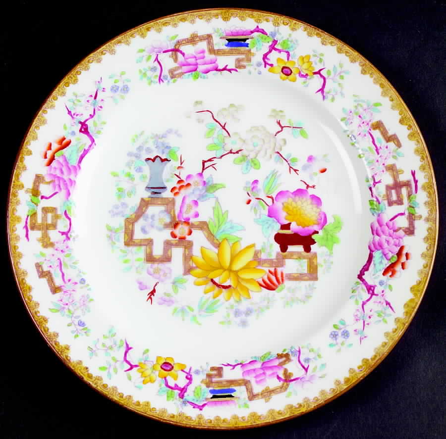 Chinese Tree (Smooth) Salad Plate by Minton-1