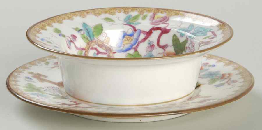 Chinese Tree (Smooth) Ramekin & Saucer Set by Minton-1