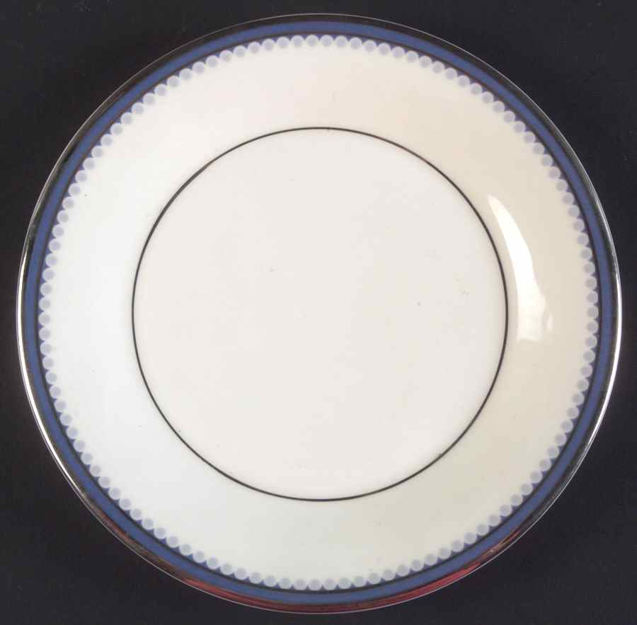 Clifton (Platinum Trim) Bread & Butter Plate by Minton-1