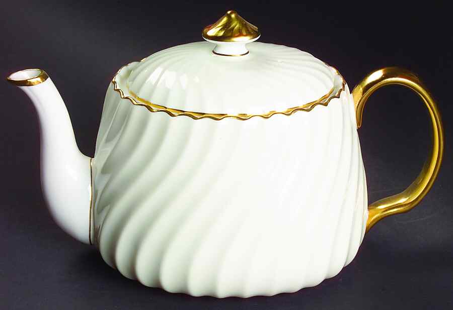 Clifton (Gold Trim) Mini Teapot & Lid by Minton-1