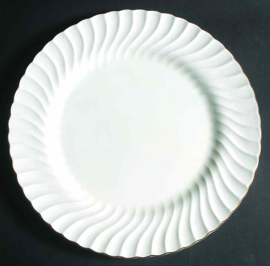 Clifton (Gold Trim) 13" Chop Plate (Round Platter) by Minton-1