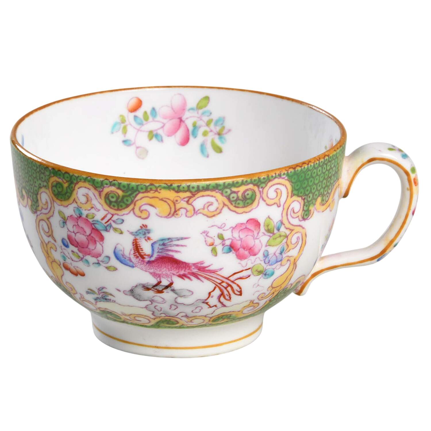 Cockatrice Green (Smooth, Globe Backstmp) Flat Cup by Minton-1