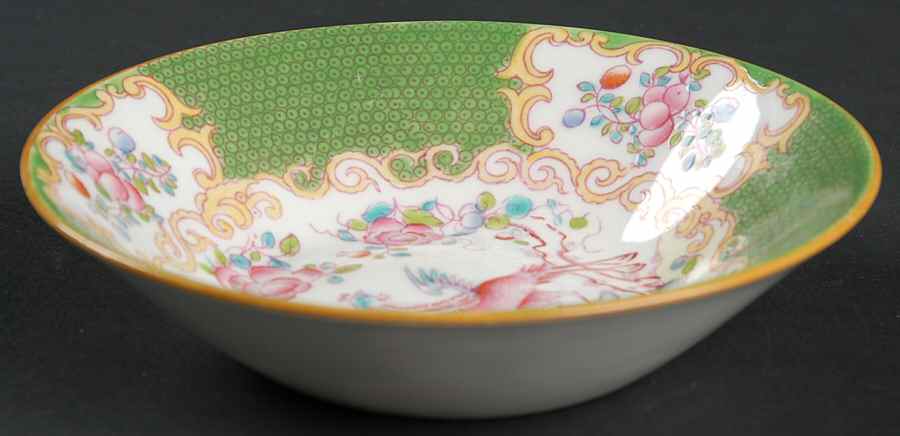 Cockatrice Green (Smooth, Globe Backstmp) Fruit/Dessert (Sauce) Bowl by Minton-1