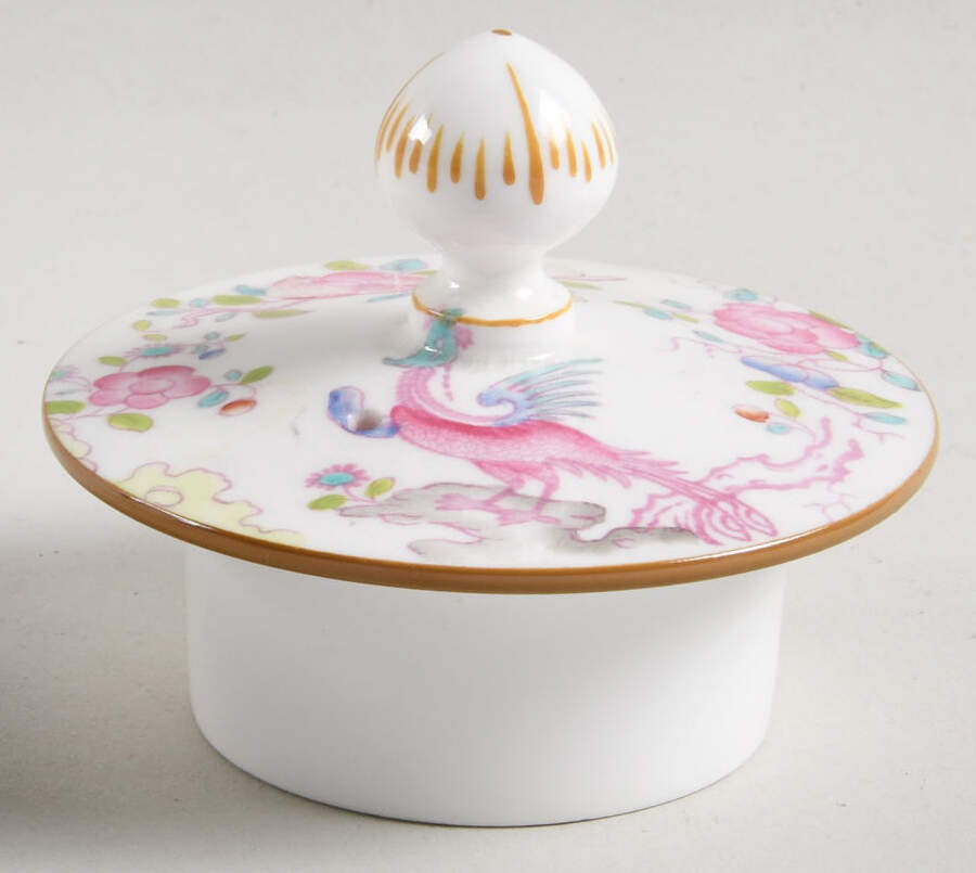 Cockatrice Pink (Smooth, Wreath Backstamp) Lid for Mini Coffee Pot by Minton-1