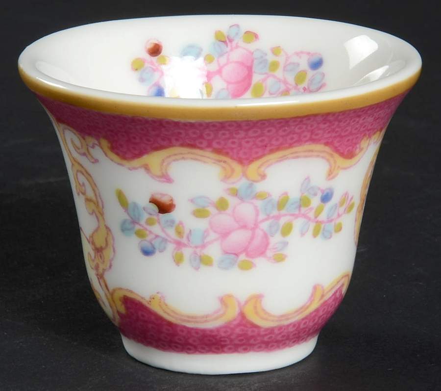 Cockatrice Pink (Smooth, Wreath Backstamp) Single Egg Cup by Minton-1
