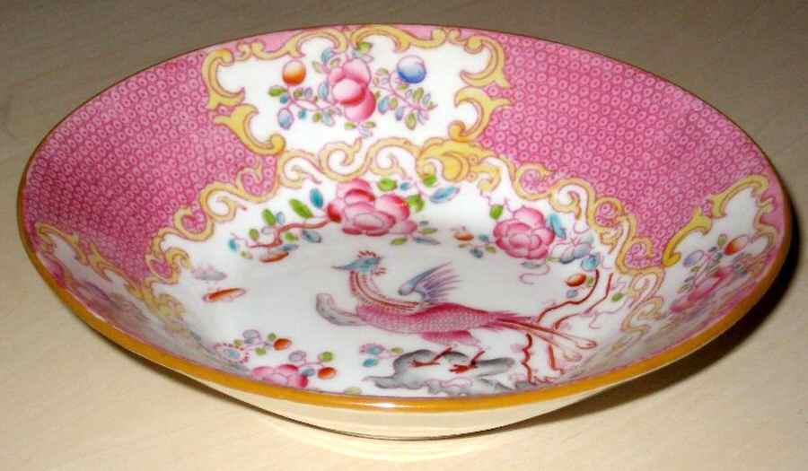 Cockatrice Pink (Smooth, Wreath Backstamp) Fruit/Dessert (Sauce) Bowl by Minton-1