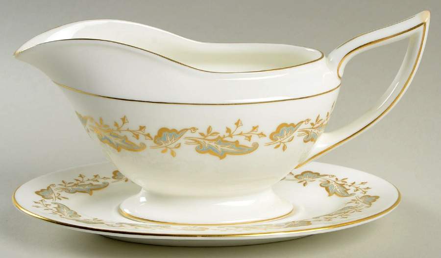 Corinthian Gravy Boat & Underplate by Minton-1