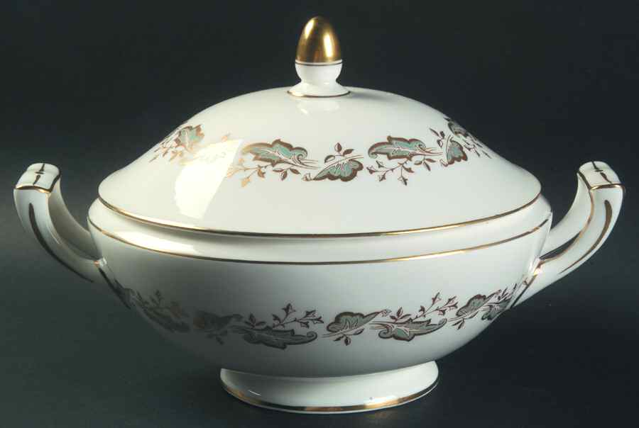 Corinthian Round Covered Vegetable by Minton-1
