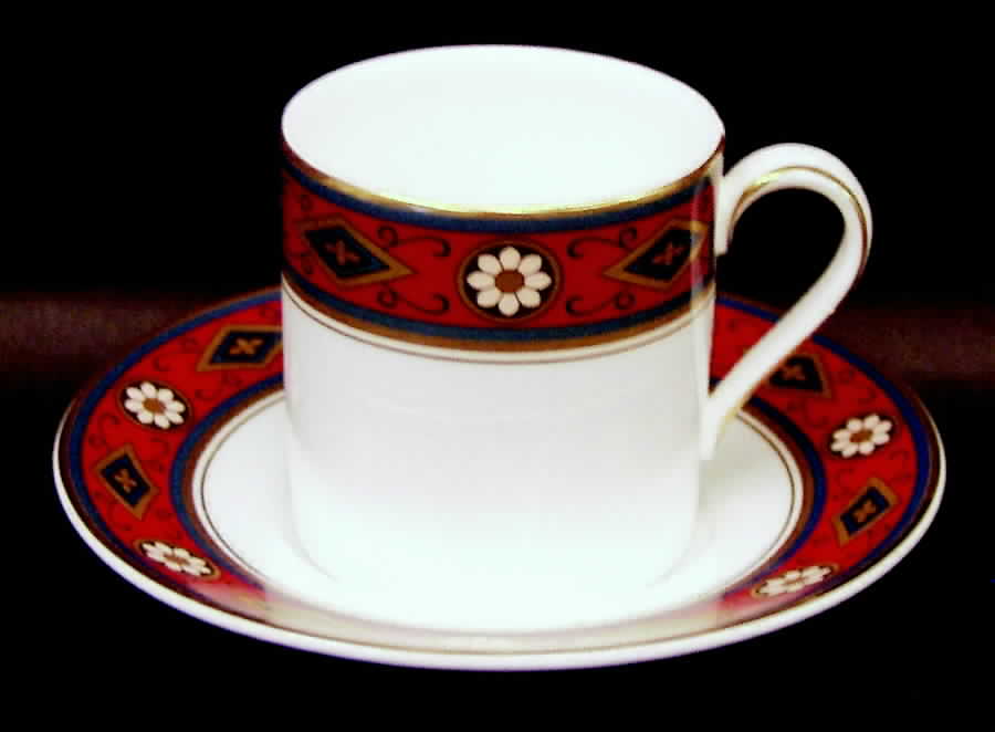 Cordoba Flat Demitasse Cup & Saucer Set by Minton-1