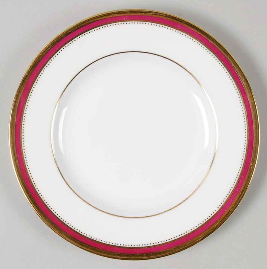 Crimson Ivory Bread & Butter Plate by Minton-1
