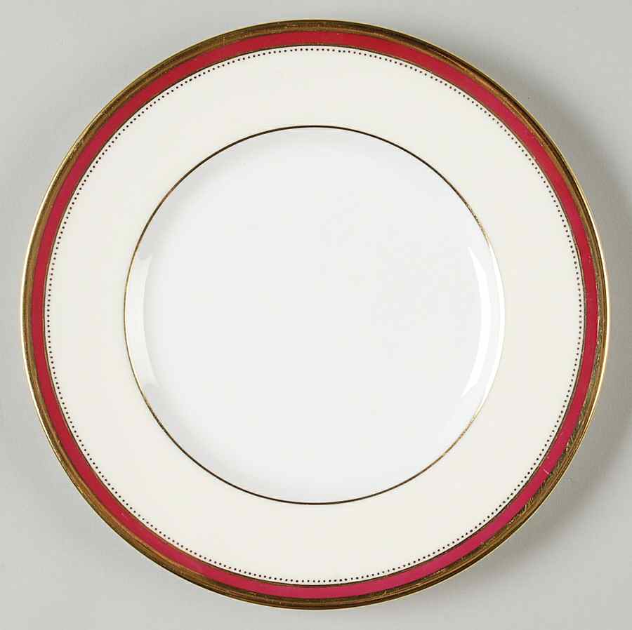Crimson Ivory Salad Plate by Minton-1