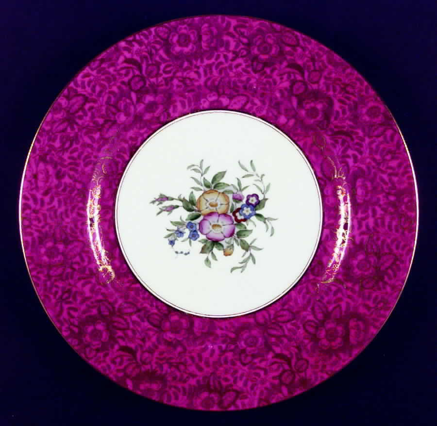 Crimson Rex Service Plate (Charger) by Minton-1