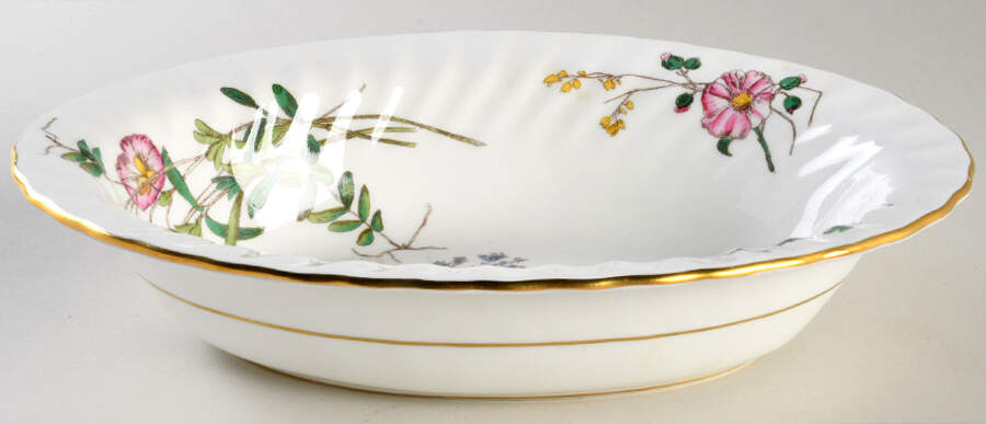 Dainty Sprays 10" Oval Vegetable Bowl by Minton-1