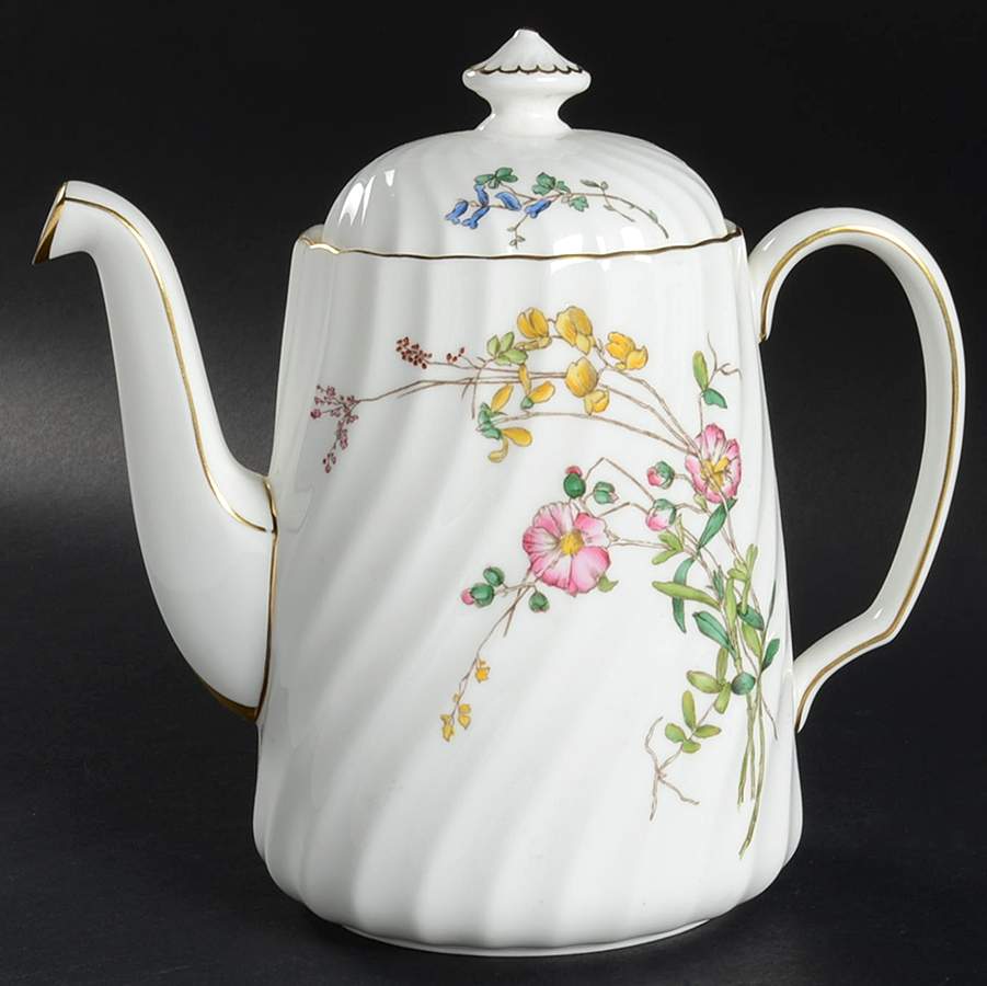 Dainty Sprays Coffee Pot & Lid by Minton-1