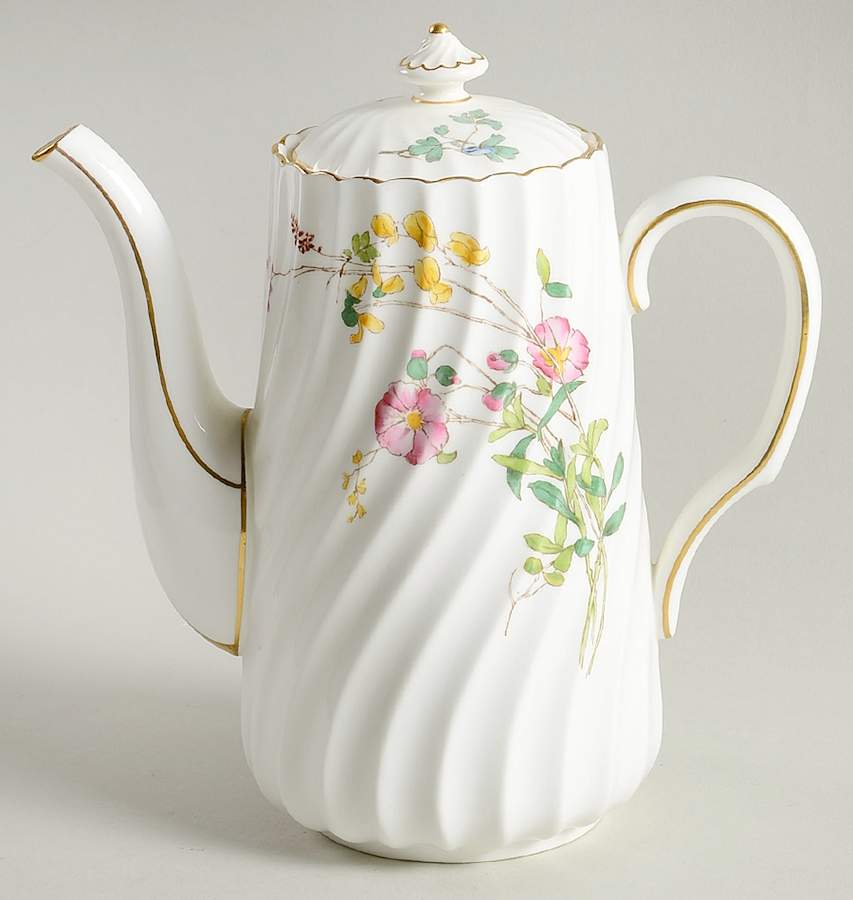 Dainty Sprays Mini Coffee Pot & Lid by Minton-1