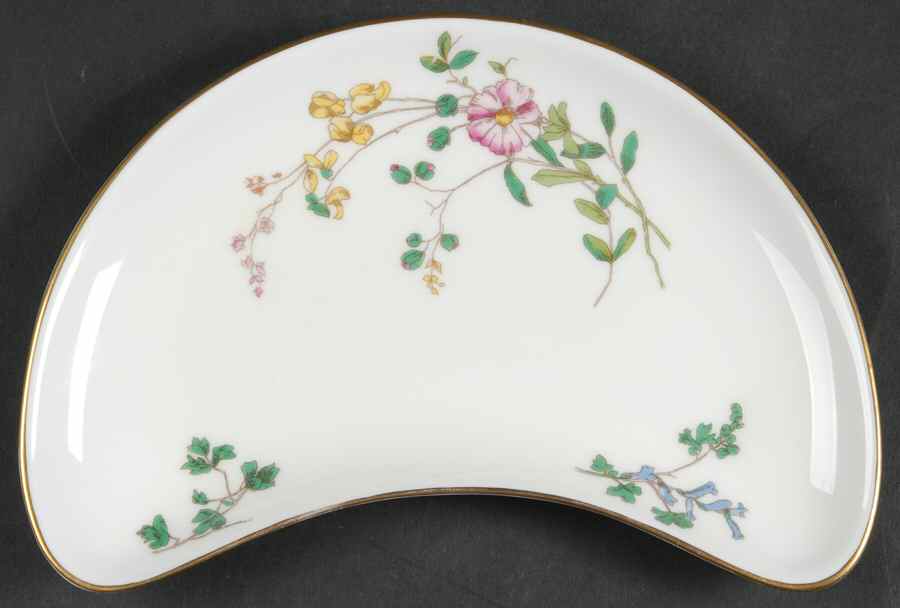 Dainty Sprays Crescent Salad Plate by Minton-1