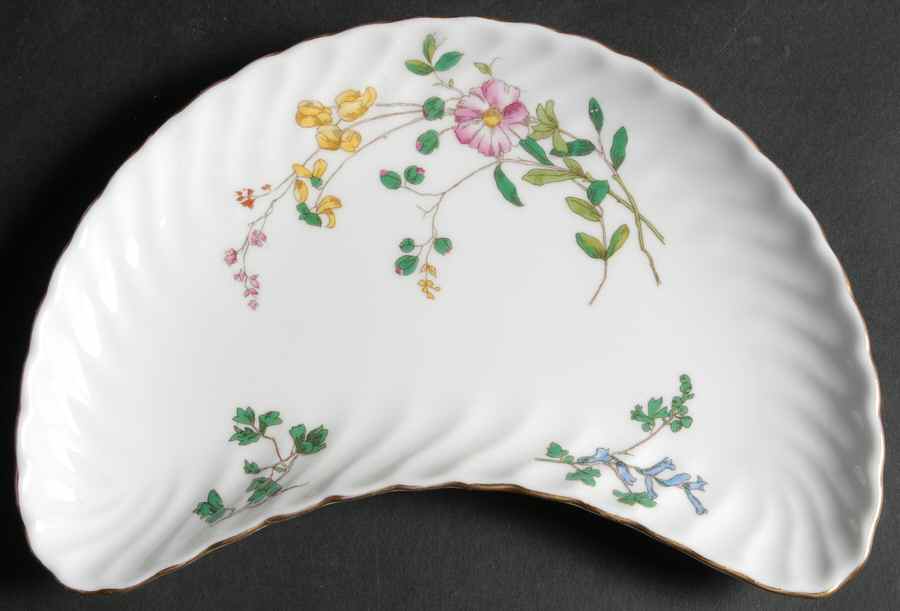 Dainty Sprays Crescent Salad Plate by Minton-1