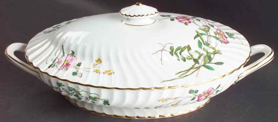 Dainty Sprays Oval Covered Vegetable by Minton-1