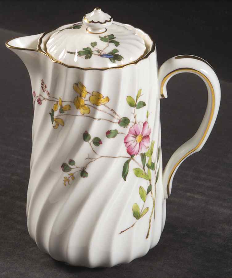 Dainty Sprays Hot Water Jug & Lid by Minton-1