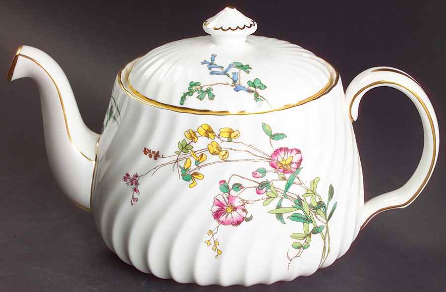 Dainty Sprays Small Teapot & Lid by Minton-1