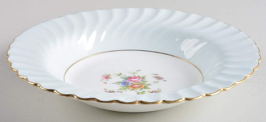 Dawn Blue Rim Soup Bowl by Minton-1