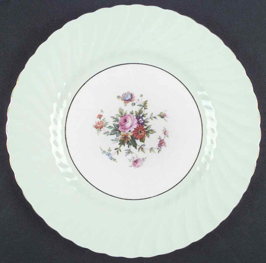 Dawn Pale Green Dinner Plate by Minton-1