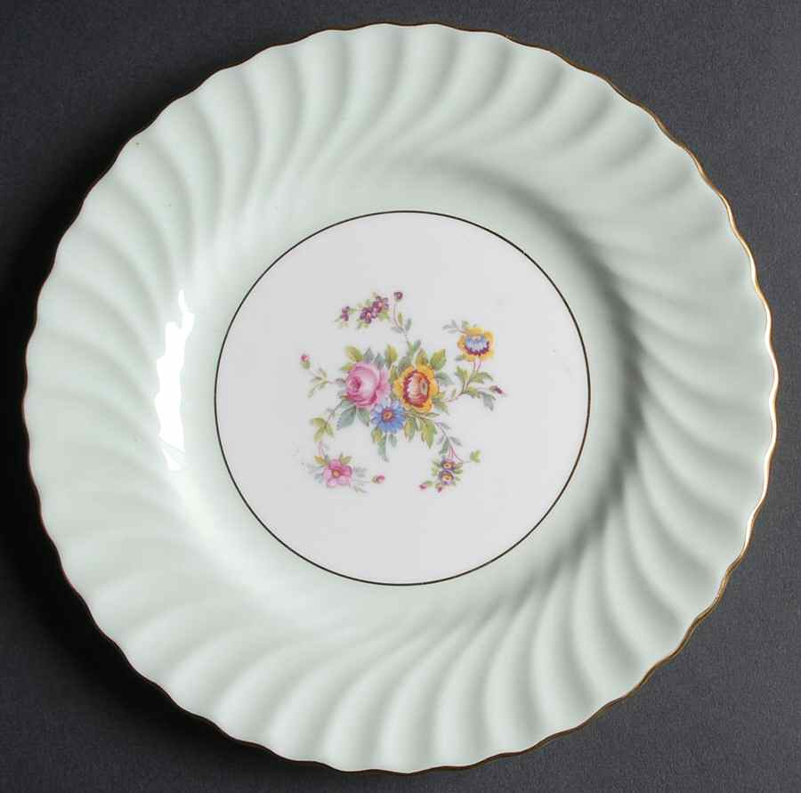 Dawn Pale Green Salad Plate by Minton-1