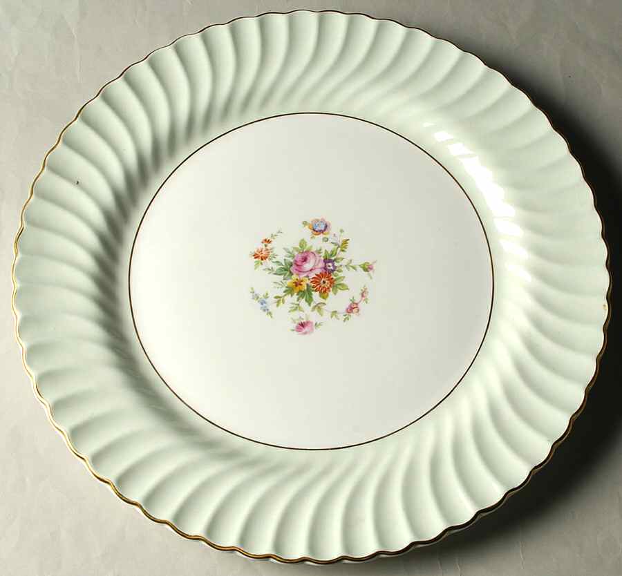 Dawn Pale Green 15" Chop Plate (Round Platter) by Minton-1
