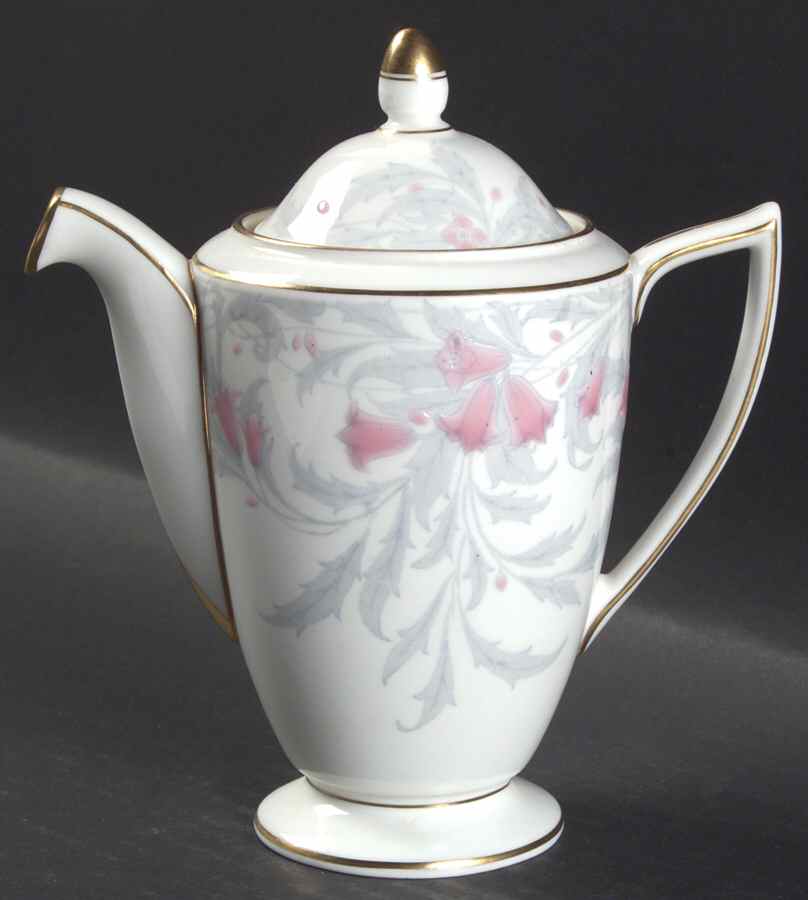 Debutante Gray Small Coffee Pot & Lid by Minton-1